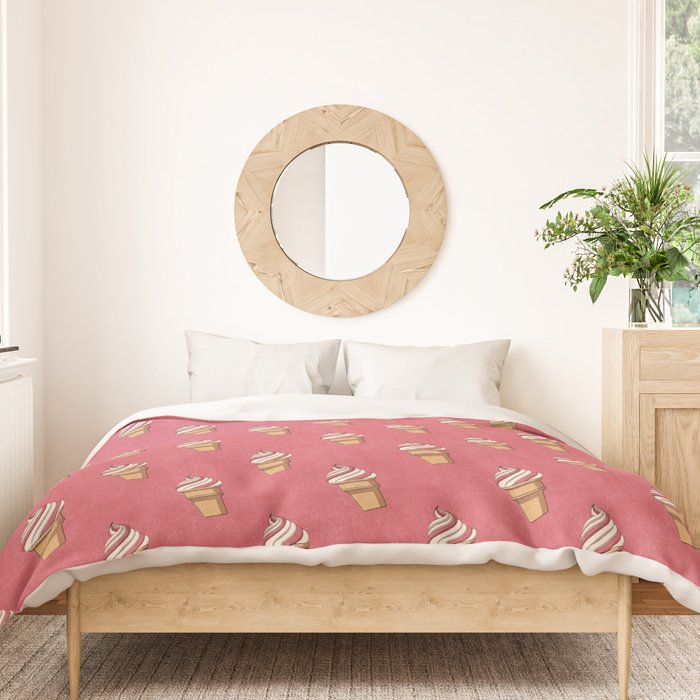 FAST FOOD / Ice Cream - pattern Duvet Cover Gallery Image 3