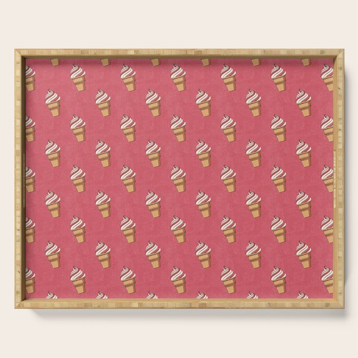 FAST FOOD / Ice Cream - pattern Serving Tray Gallery Image 1