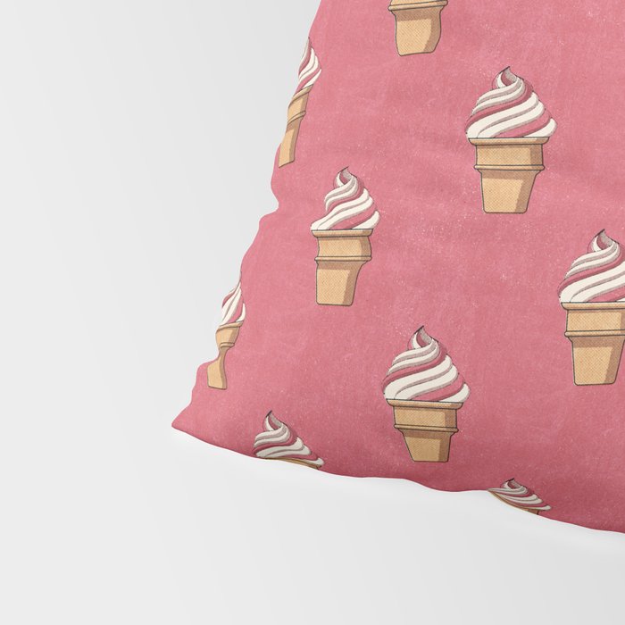 FAST FOOD / Ice Cream - pattern Pillow Sham Gallery Image 4