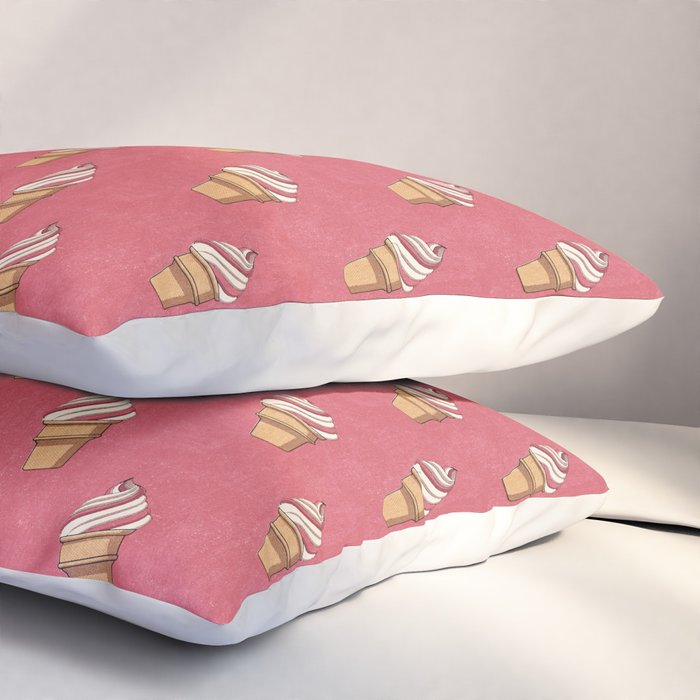 FAST FOOD / Ice Cream - pattern Pillow Sham Gallery Image 3