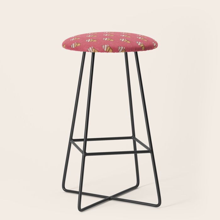 FAST FOOD / Ice Cream - pattern Stool Gallery Image 1
