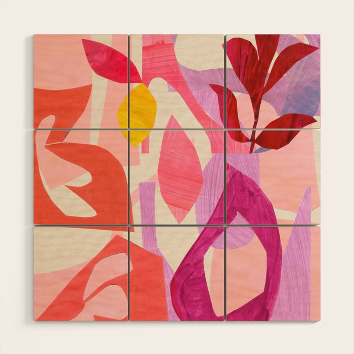 Crimson Spring Wood Wall Art Gallery Image 1
