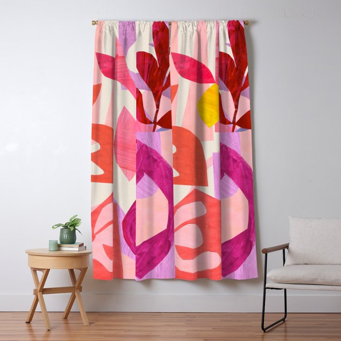 Crimson Spring Window Curtain Gallery Image 5