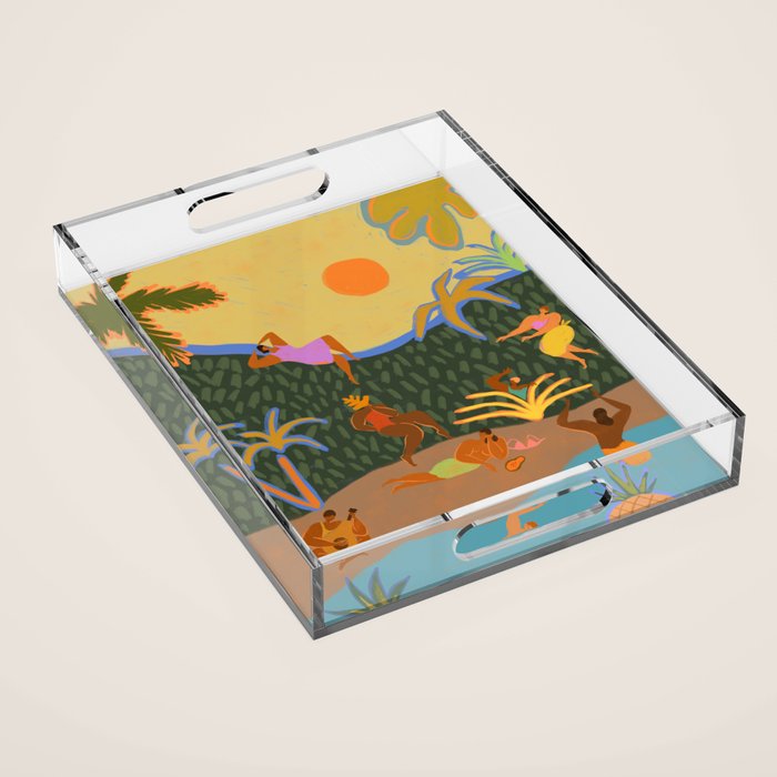 Summer Paradise  Acrylic Tray Gallery Image 1