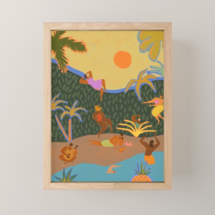 Summer Paradise  Mini Art Print Gallery Image 1