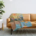 Summer Paradise  Throw Blanket Gallery Image 1