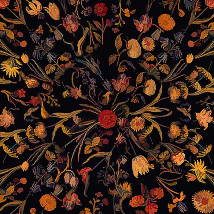 Exotic Midnight Floral Garden Coffee Mug Gallery Image 2