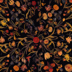 Exotic Midnight Floral Garden Coffee Mug Gallery Image 2