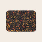 Exotic Midnight Floral Garden Bath Mat Gallery Image 1