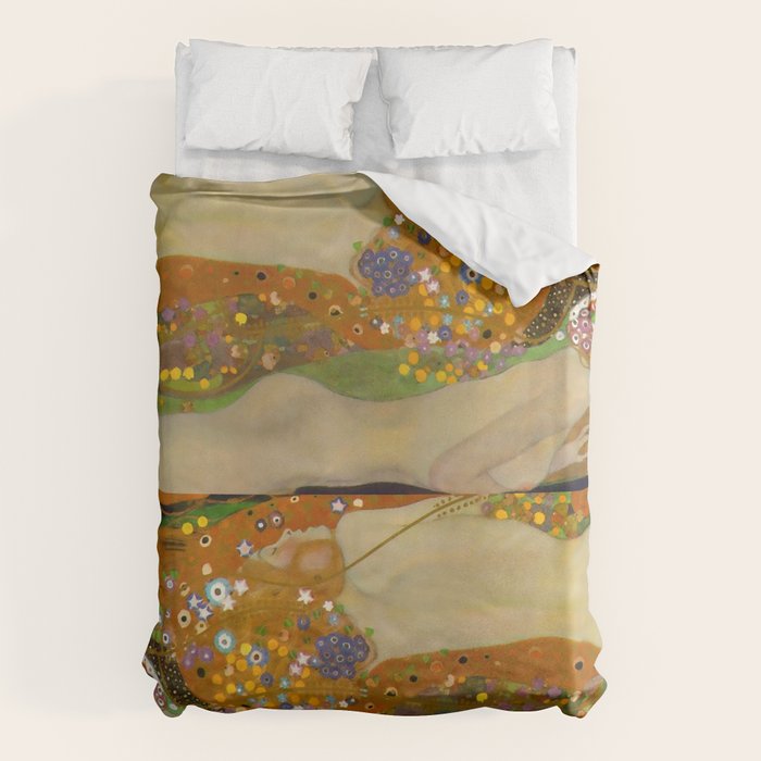 Gustav Klimt "Water Serpents" Duvet Cover Gallery Image 6