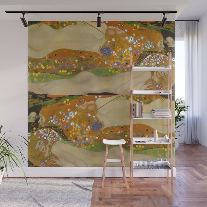 Gustav Klimt "Water Serpents" Wall Mural Gallery Image 1