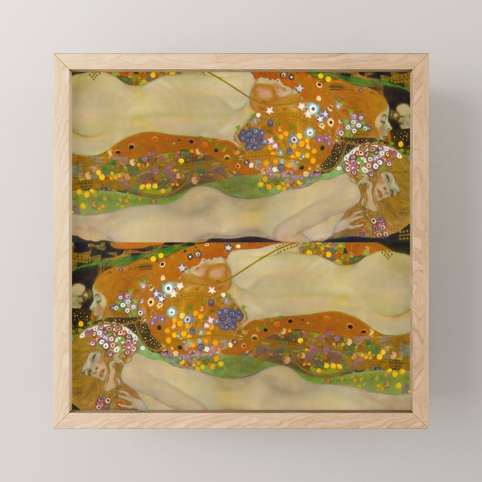 Gustav Klimt "Water Serpents" Mini Art Print Gallery Image 1