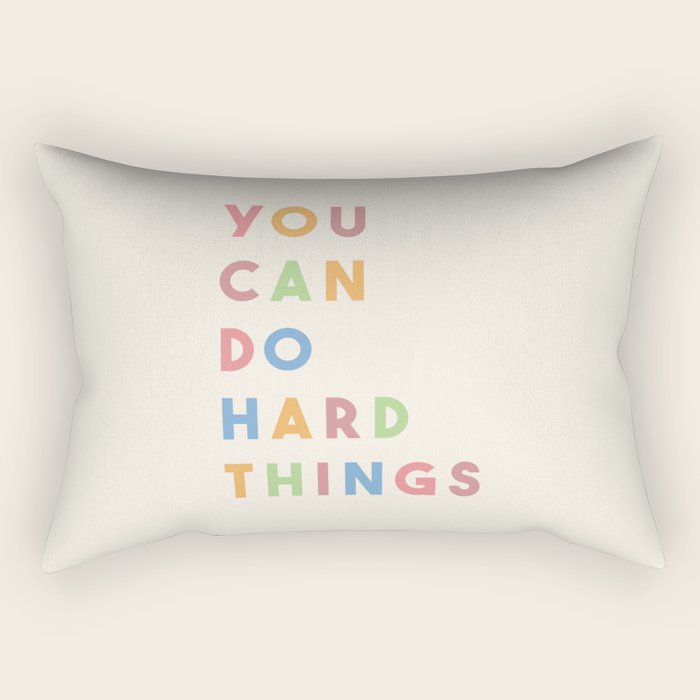 You Can Do Hard Things Rectangular Pillow Gallery Image 2