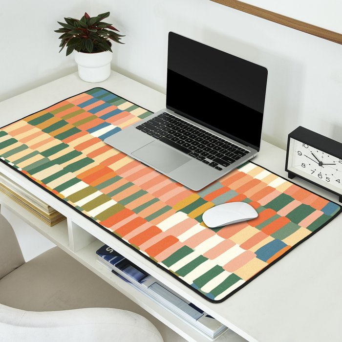 Pastel Mosaic #2 Desk Mat Gallery Image 2