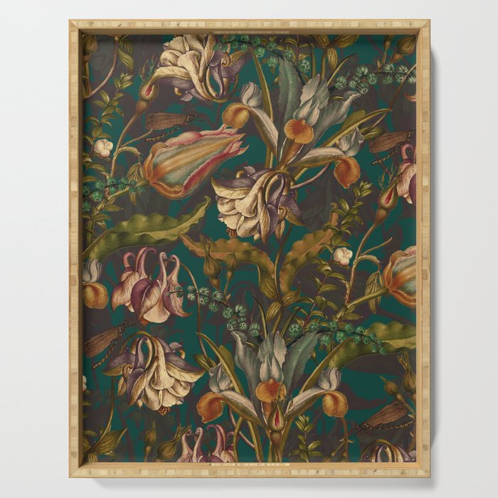 Midnight Summer Garden Serving Tray Gallery Image 1