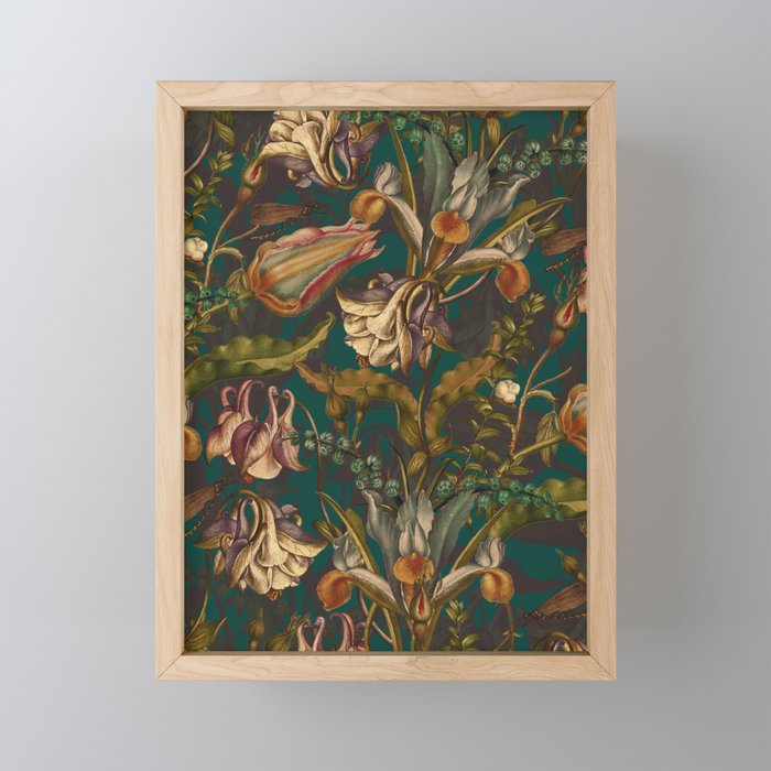 Midnight Summer Garden Mini Art Print Gallery Image 1