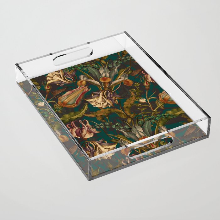 Midnight Summer Garden Acrylic Tray Gallery Image 1