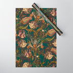 Midnight Summer Garden Wrapping Paper Gallery Image 1