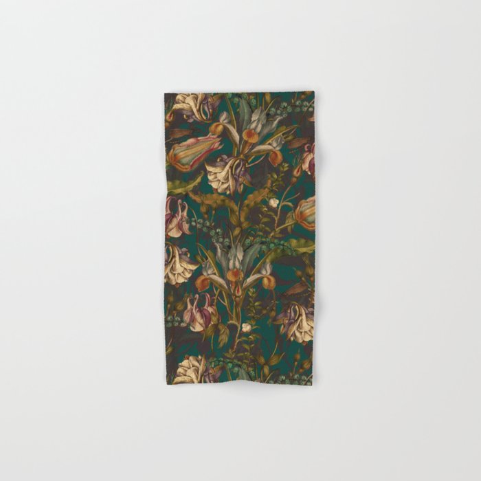 Midnight Summer Garden Bath Towel Gallery Image 1