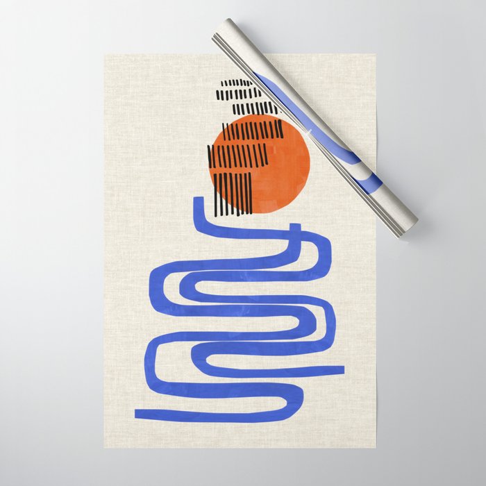 Sunset River  Wrapping Paper Gallery Image 1