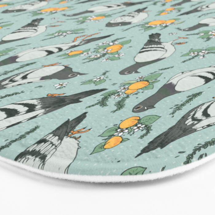 Pigeons, Apricots, and Thyme Bath Mat Gallery Image 3