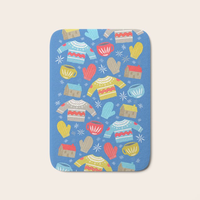 Hygge Home | Blue Bath Mat Gallery Image 1
