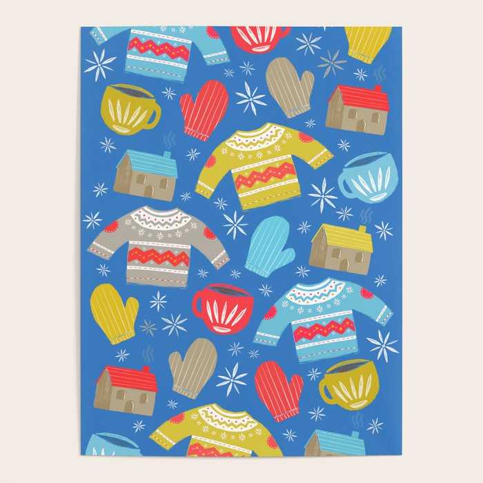 Hygge Home | Blue Poster Gallery Image 1