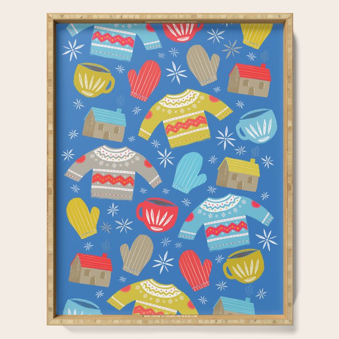 Hygge Home | Blue Serving Tray Gallery Image 1