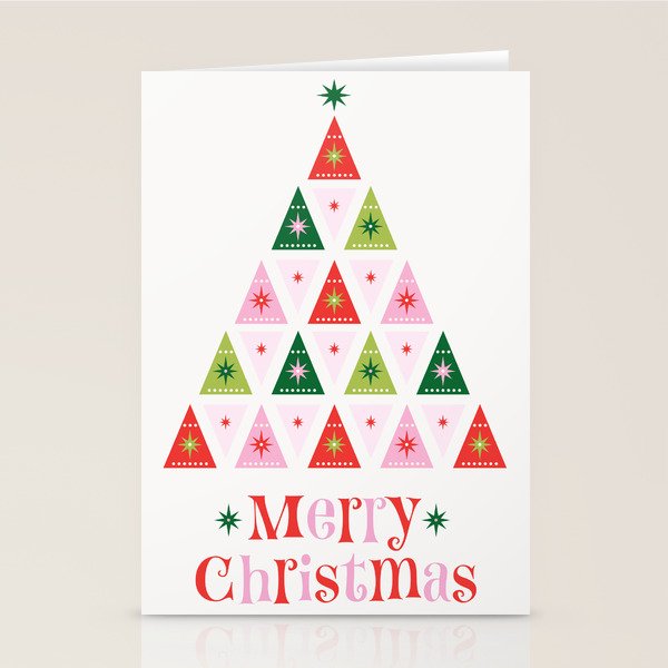 Merry Christmas Tree Stationery Card Gallery Image 2