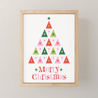 Merry Christmas Tree Mini Art Print Gallery Image 1