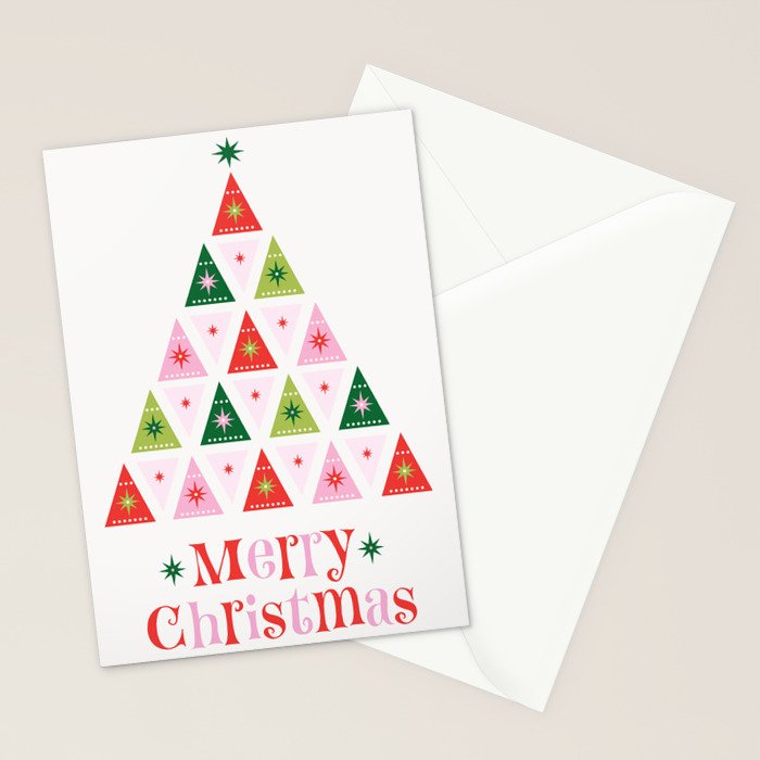 Merry Christmas Tree Stationery Card Gallery Image 2