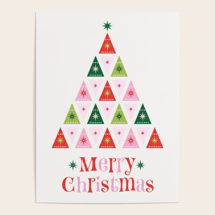 Merry Christmas Tree Poster Gallery Image 4