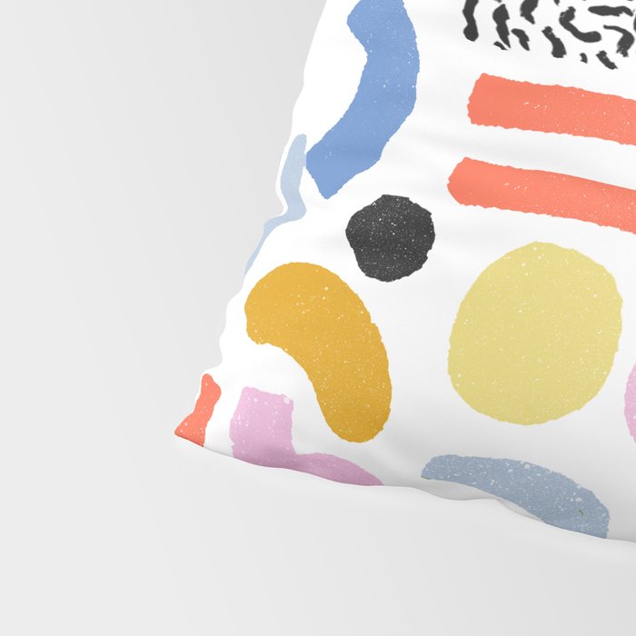 Helter Skelter - bright pattern, colorful, rainbow, abstract, shapes, pattern Pillow Sham Gallery Image 4
