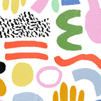 Helter Skelter - bright pattern, colorful, rainbow, abstract, shapes, pattern Coffee Mug Gallery Image 2