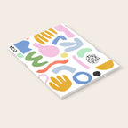 Helter Skelter - bright pattern, colorful, rainbow, abstract, shapes, pattern Notebook Gallery Image 2