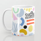 Helter Skelter - bright pattern, colorful, rainbow, abstract, shapes, pattern Coffee Mug Gallery Image 3