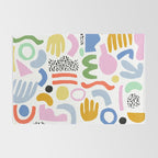Helter Skelter - bright pattern, colorful, rainbow, abstract, shapes, pattern Rug Gallery Image 2