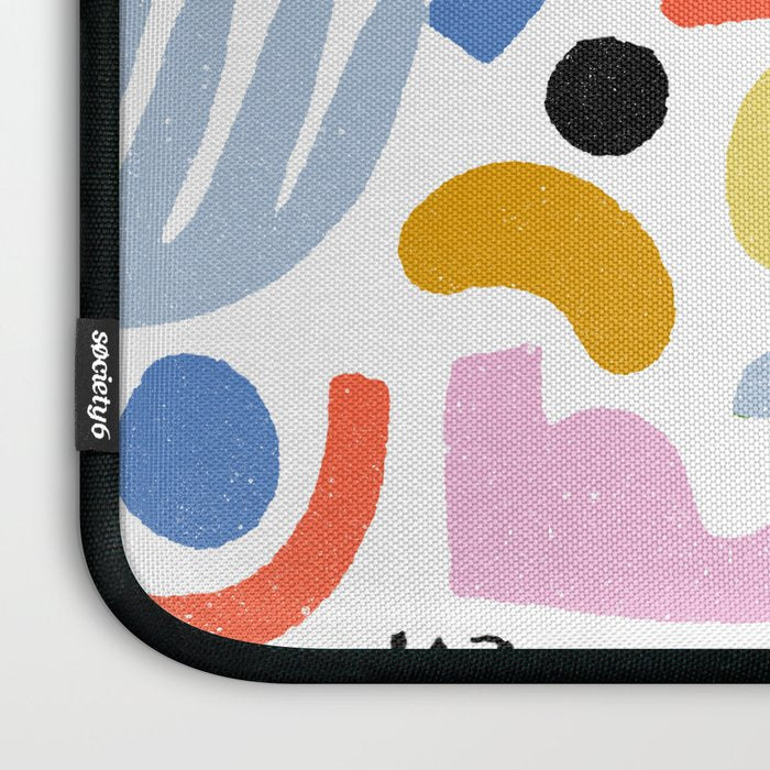 Helter Skelter - bright pattern, colorful, rainbow, abstract, shapes, pattern Laptop Sleeve Gallery Image 3
