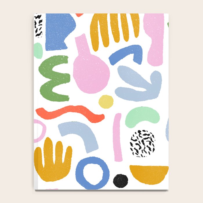 Helter Skelter - bright pattern, colorful, rainbow, abstract, shapes, pattern Notebook Gallery Image 4