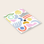 Helter Skelter - bright pattern, colorful, rainbow, abstract, shapes, pattern Notebook Gallery Image 3