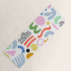Helter Skelter - bright pattern, colorful, rainbow, abstract, shapes, pattern Yoga Mat Gallery Image 1