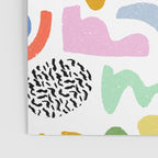 Helter Skelter - bright pattern, colorful, rainbow, abstract, shapes, pattern Poster Gallery Image 3