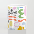 Helter Skelter - bright pattern, colorful, rainbow, abstract, shapes, pattern Coffee Mug Gallery Image 4
