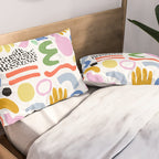 Helter Skelter - bright pattern, colorful, rainbow, abstract, shapes, pattern Pillow Sham Gallery Image 2