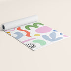 Helter Skelter - bright pattern, colorful, rainbow, abstract, shapes, pattern Yoga Mat Gallery Image 2