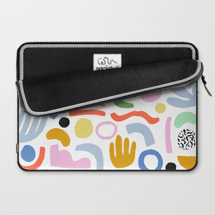 Helter Skelter - bright pattern, colorful, rainbow, abstract, shapes, pattern Laptop Sleeve Gallery Image 2