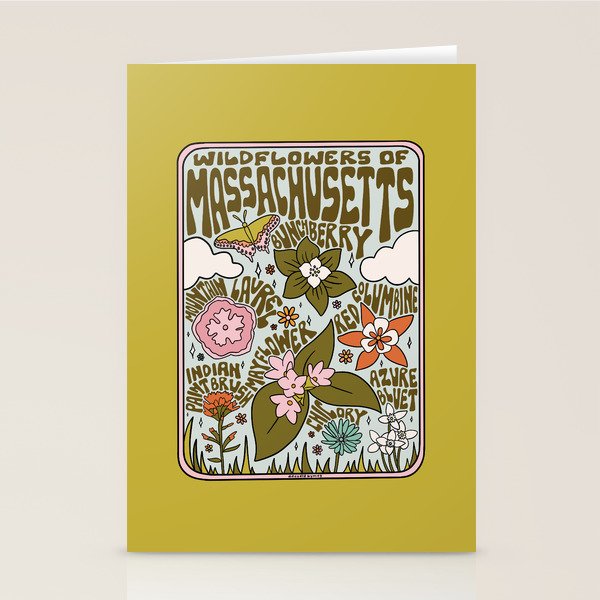 Massachusetts Wildflowers Stationery Card Gallery Image 2