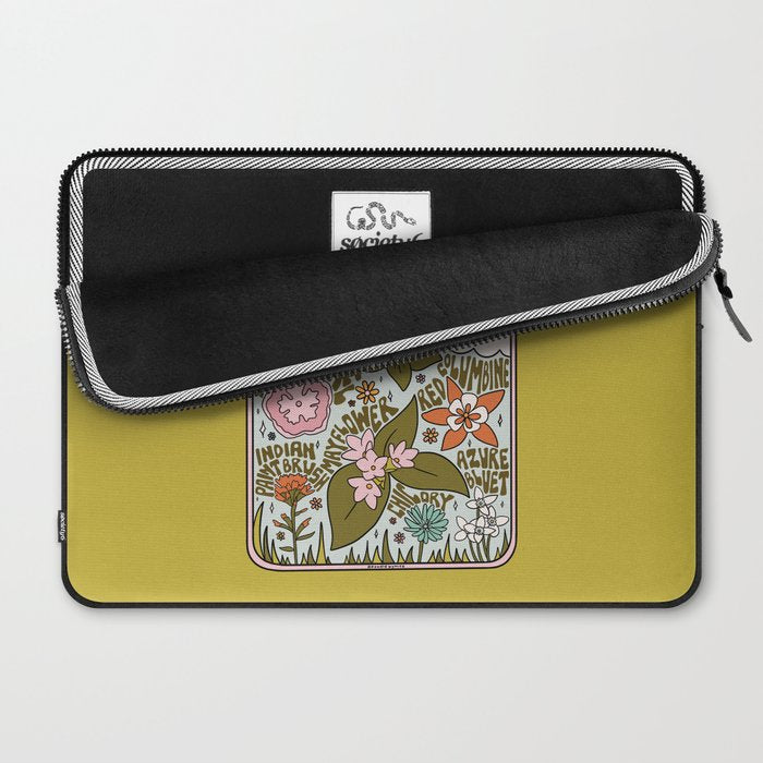 Massachusetts Wildflowers Laptop Sleeve Gallery Image 2