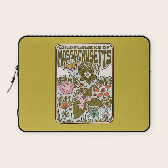 Massachusetts Wildflowers Laptop Sleeve Gallery Image 1