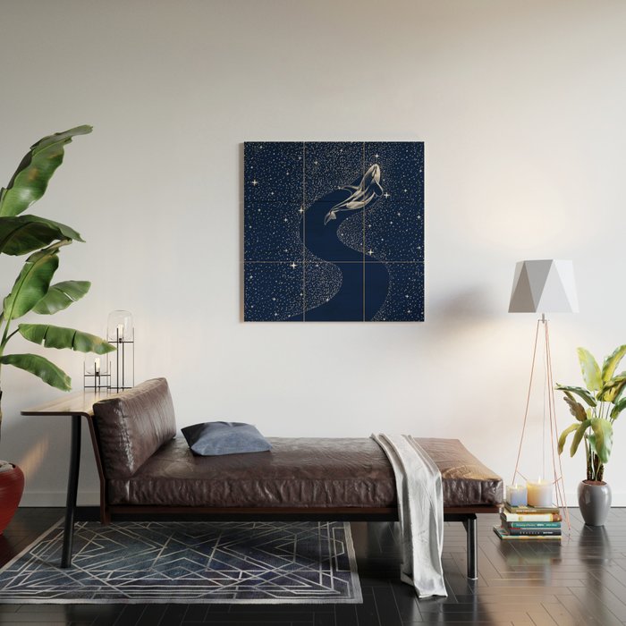 starry orca Wood Wall Art Gallery Image 2